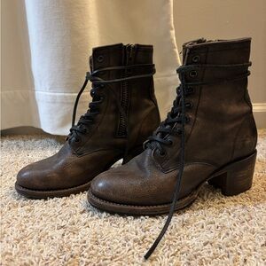 Freebird Cavalier Women’s Brown Lace-Up Leather Ankle Boots